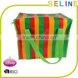 Non Woven+PEP,Non-woven Material and Food Use Insulated Cooler Bag With Zipper thumbnail-3