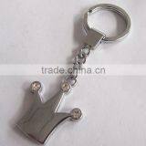 Alloy Keychain and Diamond Crown Key Holder