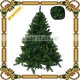 Wholesale artificial handmade pvc christmas tree/mixed leaves hooked Christmas tree
