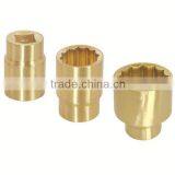 Non Sparking Hand Tools 3/8'' Aluminum Bronze Material Sockets