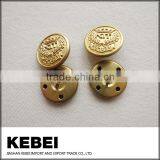 New Design Latest Fashion Golden Button With Costom Design thumbnail-2