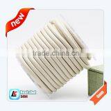 Black Exquisite 6mm Nappa Sheepskin Leather Cords in Delicated Stitching thumbnail-4