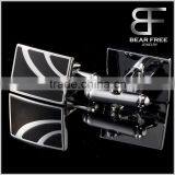 Square Copper Enamel Cufflinks Laser Engraved for Men's Unique Gifts thumbnail-2