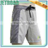 Reflective Neon Printed Logo Polyester Printed Stain Men's Board Shorts-short Shorts