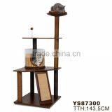 High Quality Cherry Green Wooden Cat Tree                        
                                                Quality Choice