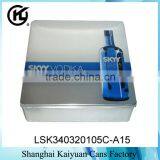 High Quality Rectangular Wine Gift Tin Can Box (various Tin Lids and Printings)