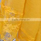 Fashionable Pure Color Big Lace Women Scarf Voile Scarves 180*100 Pashmina thumbnail-2