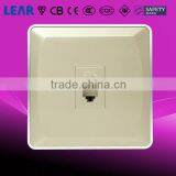 V6_3D Series Wall Switch 1 Gang Tel Socket
