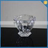 LXHY-G030 Crystal Flower Shape Tulip Glass Ice Cream Cup