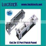 1U Cat.5e 12 Port Network Patch Panel