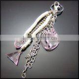 Top Quality Mesh Lines and Silver Chains Keychain