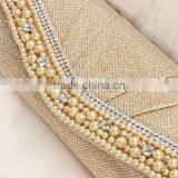 Ladies Beaded Evening Clutch Bag Party Bag thumbnail-3
