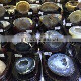 Natural Brazil Small Sized Agate Geode Cornucopia Crystals Ornaments