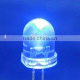 10mm Round Hat Led,15-20degree Viewing Angle,red,yellow,blue,green,white, Warm White Color Available