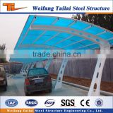 low cost steel structure modern car shed