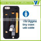 In Stock Low Moq Puffercase Silicone Pocket Tpu+pc Case for Iphone 6 Plus