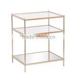 Foshan Shunde Simple Style Living Room Tempered Glass Top Side Table