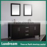 Luxury Furniture Bathroom Vanity With Double Cupc Wash Sinks