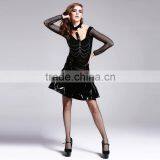 Devil Fashion 2015 PUNK Gothic Leather Skirts in Red Made in China SKT01502 thumbnail-4