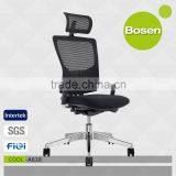 Commercial furniture breathable mesh Manager chair with Headrest