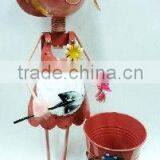 Metal Doll With Flower Pots thumbnail-1