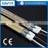 China manufacturing Short Wave Twin Tube Gold Refletor UVIR explosion proof infrared heat lamp