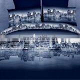 100% Cotton 3D Effect City Bed Set Duvet Cover