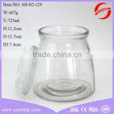 725ml large glass jar with glass lid