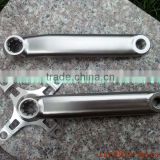 titanium crank arm with spider light crank arm with handing brush finished