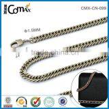 Pearl Nickel Decorative Metal Chain With Snap Hook for Handbag thumbnail-1