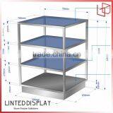 Store Wall Showcase Design With Glass Shelf Display Rack for Shopping Mall thumbnail-4