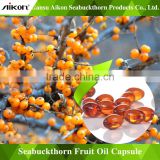 Prevention and treatment of high blood pressure and high blood glucose Seabuckthorn fruit oil capsule