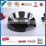 Pet Bowl with Stainless Steel Eating Surface, Small, colorful