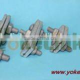 Overhead Line Straight 6462 5/8 Carriage Clamping Bolted Guy Clamp thumbnail-3