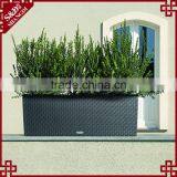 Large Size Rectangular UV-resistant Resin Wicker Flower Planter Manual Vegetable Seed Planter thumbnail-3