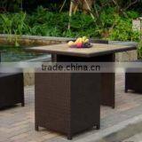 Rattan Furniture Wooden Dining Table Set thumbnail-3