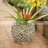 Hand made wicker baskets for plants decorative plant pots indoor wicker flower pots