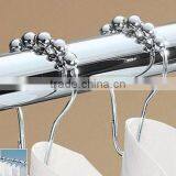 Shower Curtain Hooks Rings,Polished Chrome Metal Bathroom Shower Curtain Hooks thumbnail-1