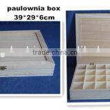 Natural Wooden Essential Oil Box With 12 Comparents Wholesale thumbnail-2