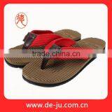 High Quality Red Canvas Strap Massage Flip Flop Shoes thumbnail-1