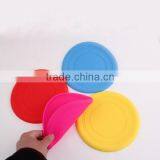 Promotional Colorful Foldable Silicone Toys Soft Frisbee / Flying Disk / Flyer For Dog thumbnail-1