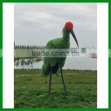 Artificial Bird Green Sculpture thumbnail-1