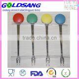 High Quality Halloween Party Stainless Steel Silicone Fruit Fork thumbnail-2