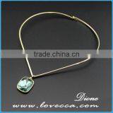 Elegant Statement Cheap Synthetic Gemstone Necklace thumbnail-4