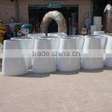 White Modern Fiberglass Flowerpot Planter thumbnail-3
