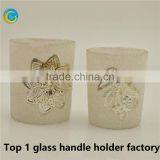 Hot Sale Red Glass Candle Jar for Wedding Table thumbnail-2