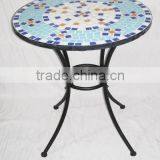 Wholesales Mosaic Furniture Folding Garden Table Outdoor Table With Diameter 60cm thumbnail-1