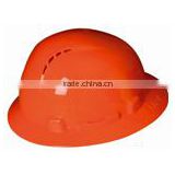 Experienced protection worker wear colorful safety helmet