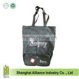 Norwegian Black Shopping Bag Foldable Into a Zipper Pouch, Reusable Shopping Bags thumbnail-1