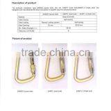 ANSI-2448TL Galvanized Steel Classic D Type Twist Lock ANSI Carabiner thumbnail-3